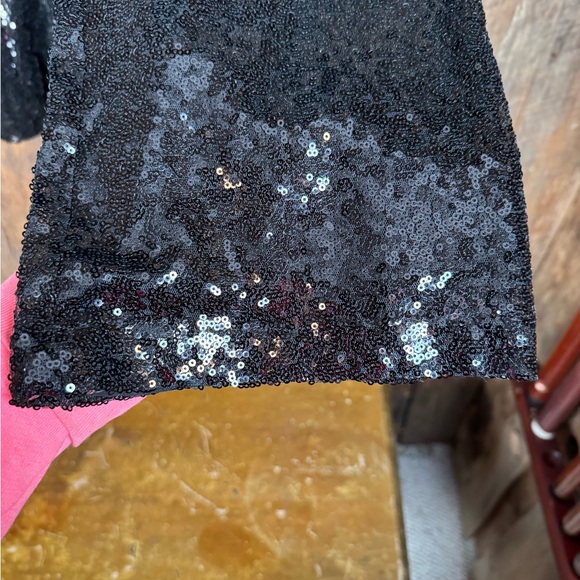 Open Edit Black Sequin Flare Pants - Size Small - Picture 9 of 16